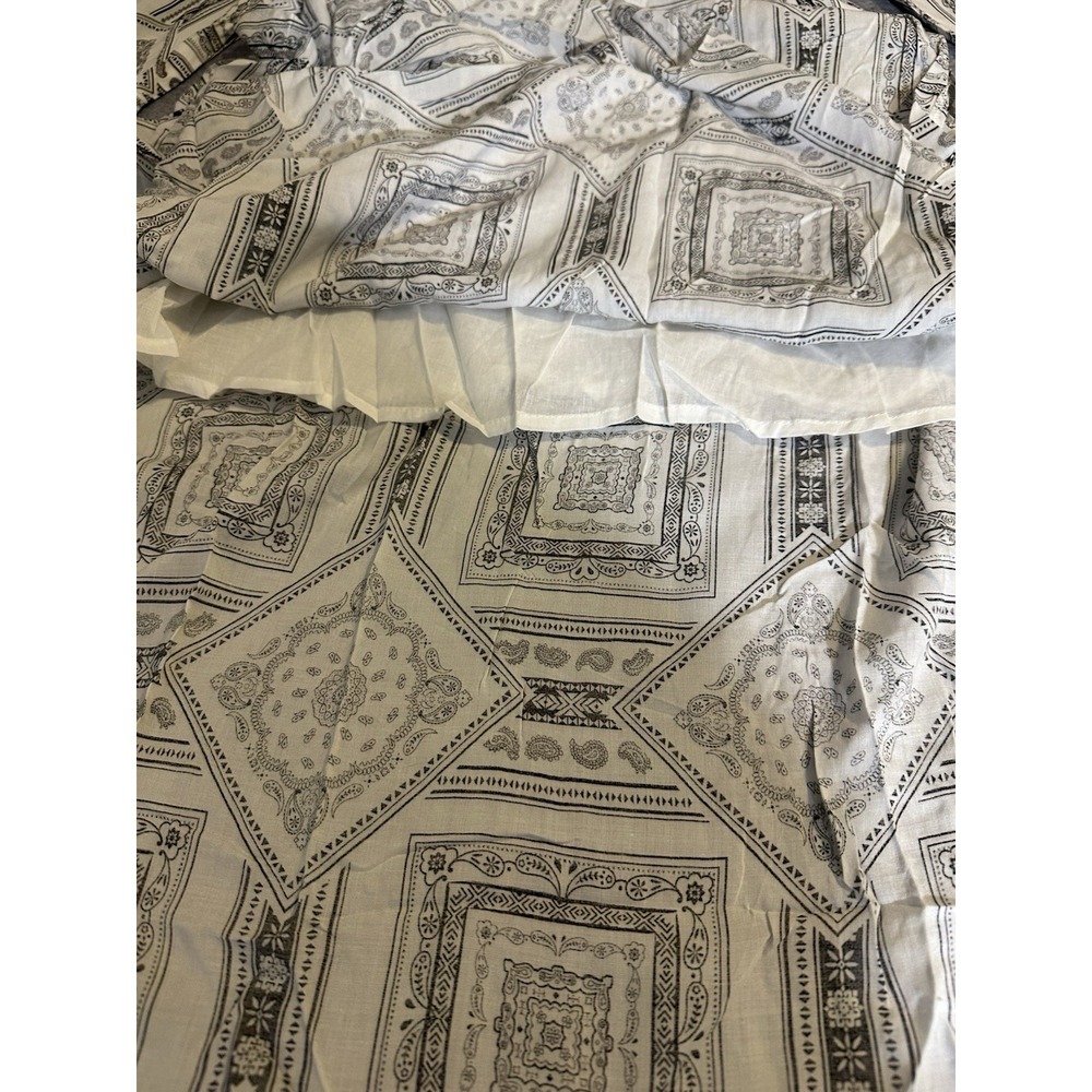 Women's Hayden Los‎ Angeles black  white patterned maxi dress Sz L Boho Romance - Picture 4 of 12